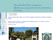 Tablet Screenshot of decorativepooltiles.com
